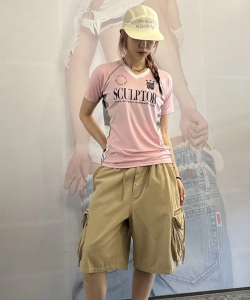 トップス SCULPTOR Sports Jersey Tee SCULPTOR ジャージ Sports Jersey Tee レディース : ZOZOTOWN