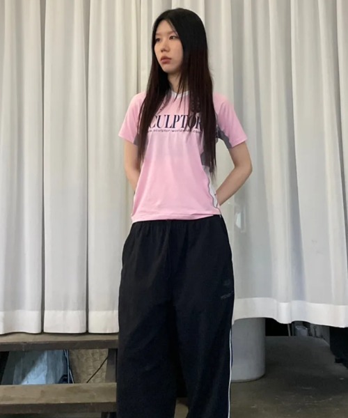SCULPTOR ピンクジャージTシャツ SCULPTOR（スカルプター）の「Sports Jersey Tee/スポーツ