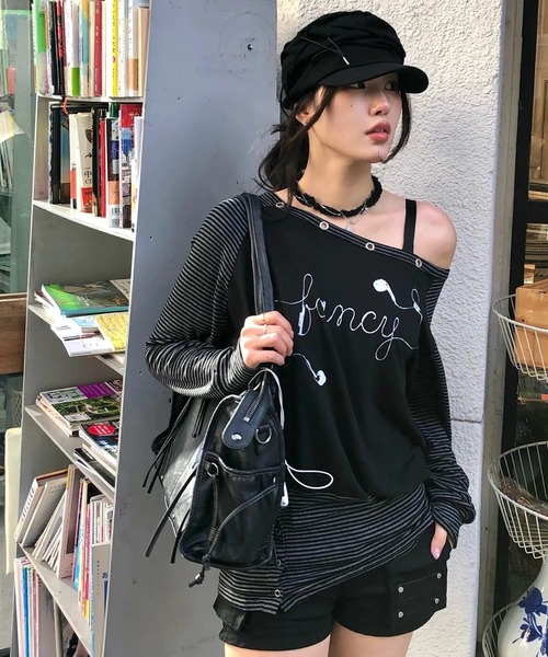 FANCY CLUB ブラック ショルダーバッグ FANCY CLUB（ファンシークラブ） ショルダーバッグ バッグ レディース
