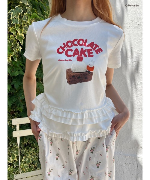 tシャツ 「miffy」Chocolate Cake TEE レディース