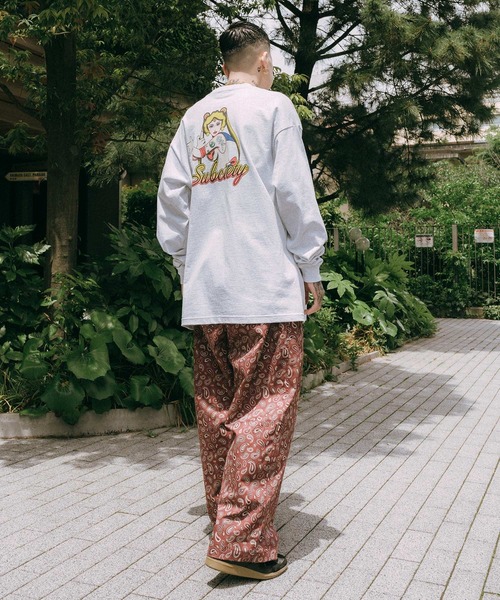 Subciety パンツ Paisley baggy pants メンズ レディース