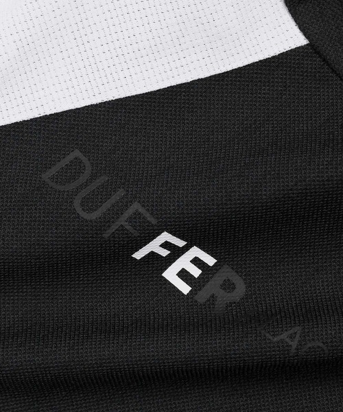 tシャツ 「BLACK LABEL」”A-PACK” STAND HALF ZIP TEE：鹿の子/ドットメッシュ ハーフジップ スタンドTEEの画像