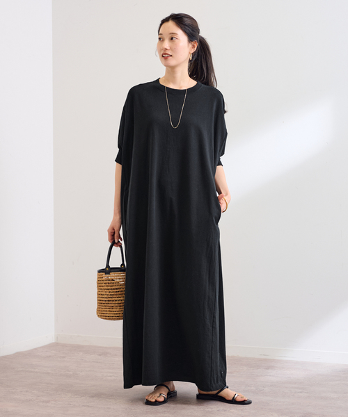 【toteme】半袖 ジャージーマキシドレス 国内発送・関税送料込 toteme】半袖 ジャージーマキシドレス 国内発送・関税送料込