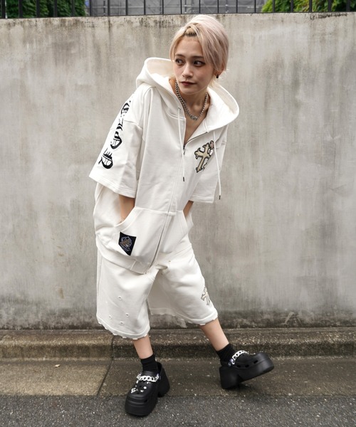GALFY×KRY 「KAJIRIOSU」 ハーフパンツのみ GALFY ガルフィ ガルフィーハーフパンツ[品番：SILM0012997