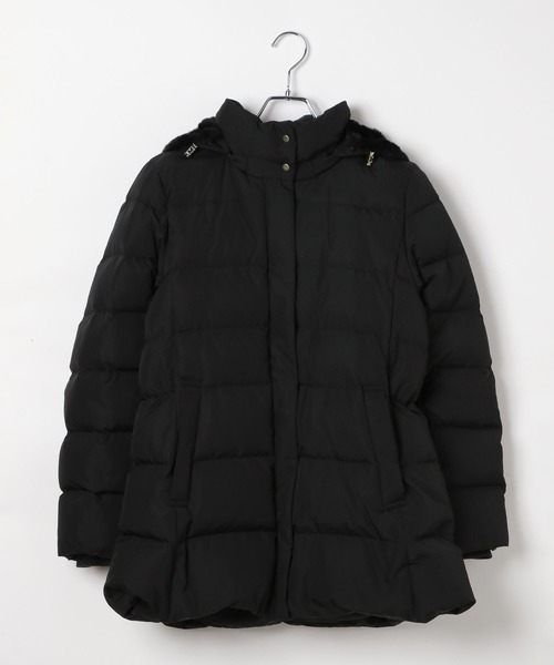 GLOBAL WORK ウツクシルエット撥水ダウンコート　黒　L GLOBAL WORK（グローバルワーク）の「ウツクシルエット撥水