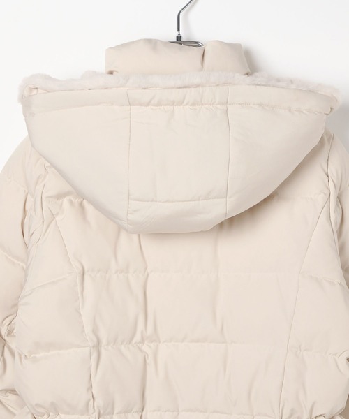 ウツクシルエット撥水ダウンコート　ホワイト 楽天市場】【SALE／50%OFF】ウツクシルエット撥水ダウンコート