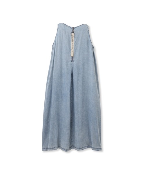 MAYSON GREY ワンピース バイオシルクデニムタックフレア