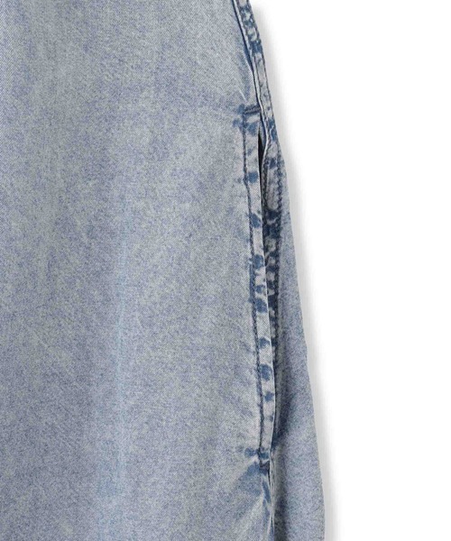 DURAY （デュライ）ビオシルクデニムワンピース　グレー　フリーサイズ デニムドロストスリットワンピース / GRACE CONTINENTAL | GRACE