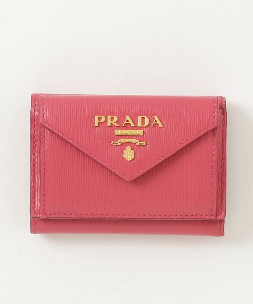 PRADA ピンク 三つ折り財布 Amazon | [Prada] [プラダ] 三つ折り財布 サフィアーノマルチ