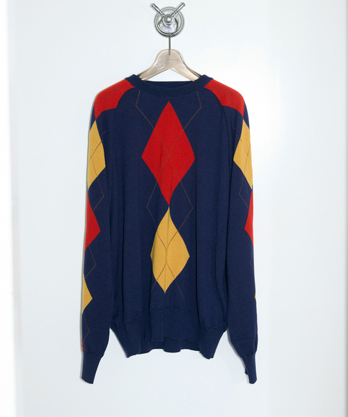 ニット セーター TOGA TOO Argyle knit pullover TZ252-XN942：ニット レディース