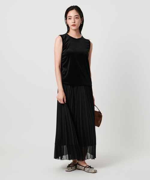UNITED ARROWS tシャツ ベロア ノースリーブ Tシャツ