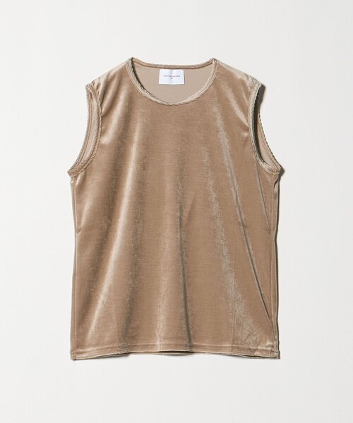 tシャツ ベロア ノースリーブ Tシャツ ウォッシャブル レディース ベロア ノースリーブ Tシャツ ‐ウォッシャブル‐
