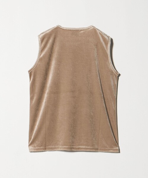 tシャツ ベロア ノースリーブ Tシャツ ウォッシャブル レディース ベロア ノースリーブ Tシャツ ウォッシャブル