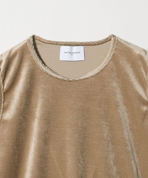 UNITED ARROWS tシャツ ベロア ノースリーブ Tシャツ