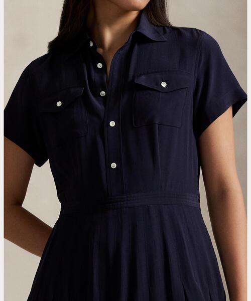Ralph Lauren シルク ワンピース　L 中古・古着通販】POLO RALPH LAUREN (ポロ・ラルフローレン