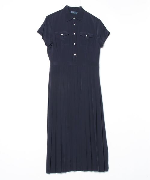POLO RALPH LAUREN シャツワンピース シルク クレープ