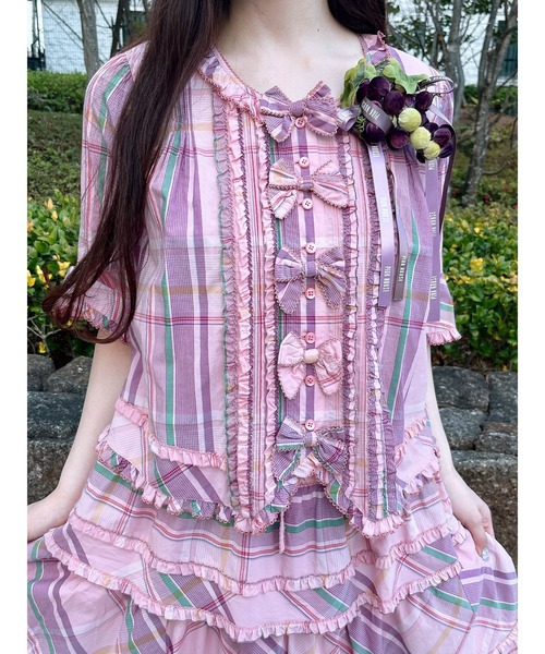 ピンクハウス パープル 薔薇 ブラウス 5段フリルスカート セット ピンクハウスのおすすめ人気商品一覧 通販 - Yahoo!ショッピング