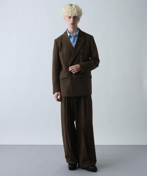 値下げ⭕️ 定価30000円 HARE ウール100% ダブルテーラードジャケット HARE（ハレ） ジャケット テーラードジャケット 「SET UP対応