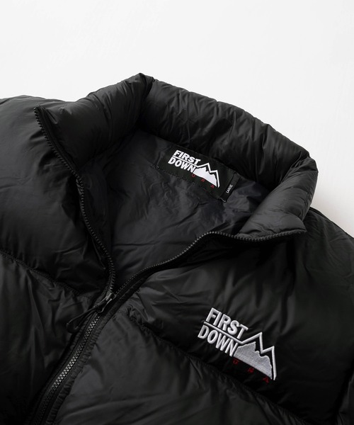 「FIRST DOWN」 ダウンジャケット L ブラック メンズ_画像3