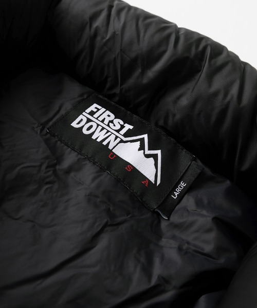 「FIRST DOWN」 ダウンジャケット L ブラック メンズ_画像4