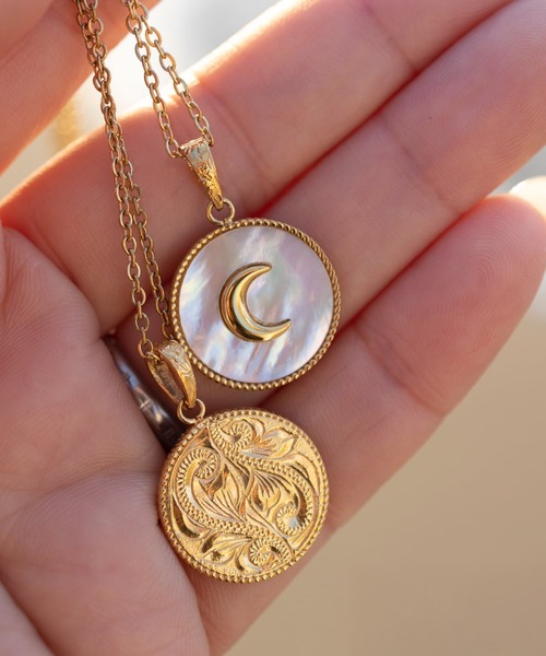 IRIEBEACH（アイリービーチ） アレルギー対応 ネックレス moon shell 