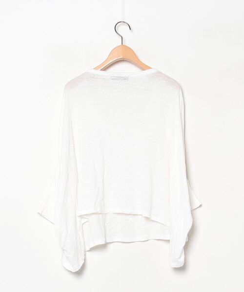 「Demi-Luxe BEAMS」 7分袖カットソー - ホワイト レディース_画像2