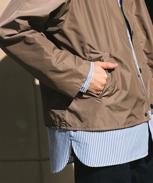 ブルゾン アウター 「別注」Barbour / TRANSPORT ポリエステル メモリーツイル ジャケット メンズ レディースの画像
