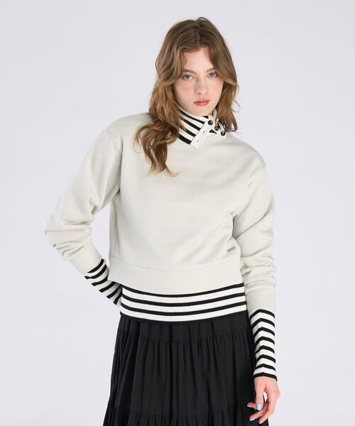 To b. by agnes トレーナー スウェット グリッター ジャージー