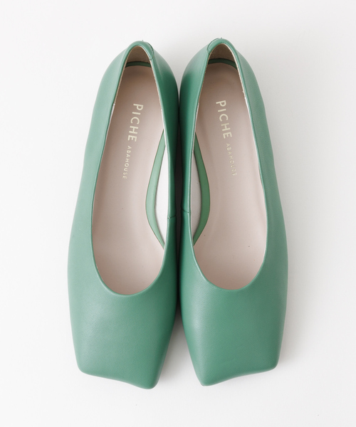 「PICHE ABAHOUSE」 フラットパンプス 35 ブラック レディース_画像5