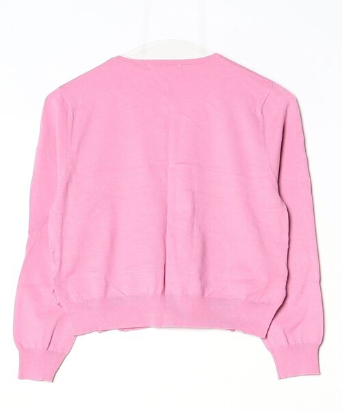 「WILLSELECTION」 レースニットカーディガン M ピンク レディース_画像2