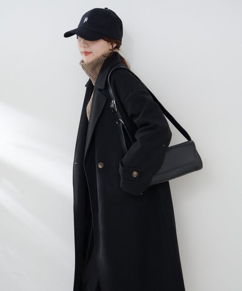 小さいサイズ✨34✨23区 羊革 レザーコート チェスターコート ベルト付