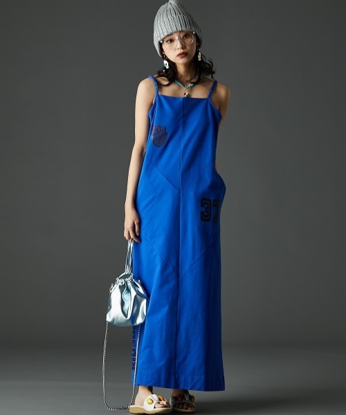 「GEVS.」 キャミソールワンピース L チャコール レディース_画像2