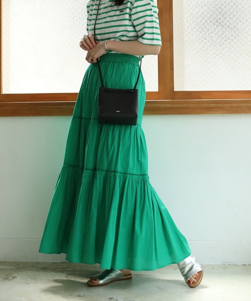 完売品【FR2GOLF】レディース スカート Mサイズ グリーン 緑色 FREAK'S STORE（フリークスストア） フレアスカート フリ- グリーン