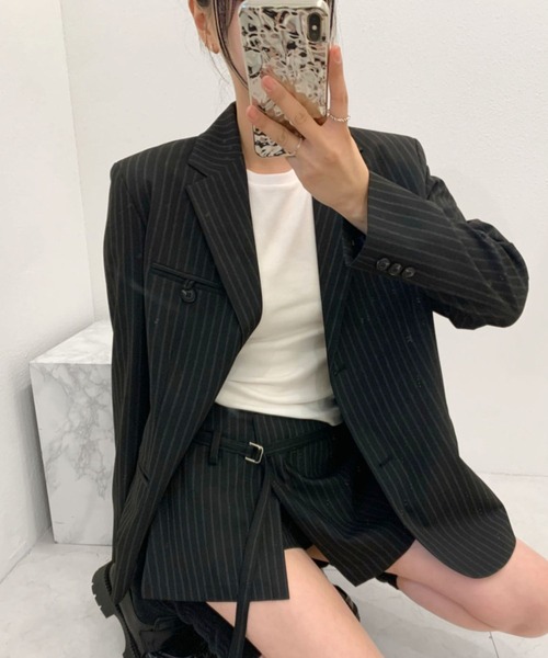 ✴︎美品✴︎がまかつ トラックジャケット セットアップ ストライプ 大きいサイズ ALMO セットアップ 「TUNE」ストライプジャケットセットアップ