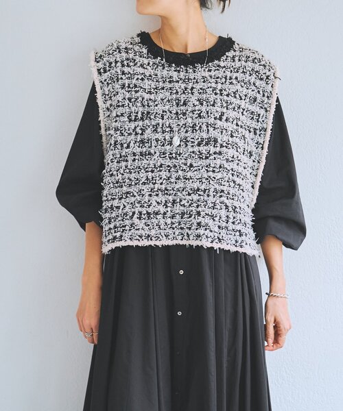 BEARDSLEY（ビアズリー） ベスト ジレ 「追加検討中」ツイードニット