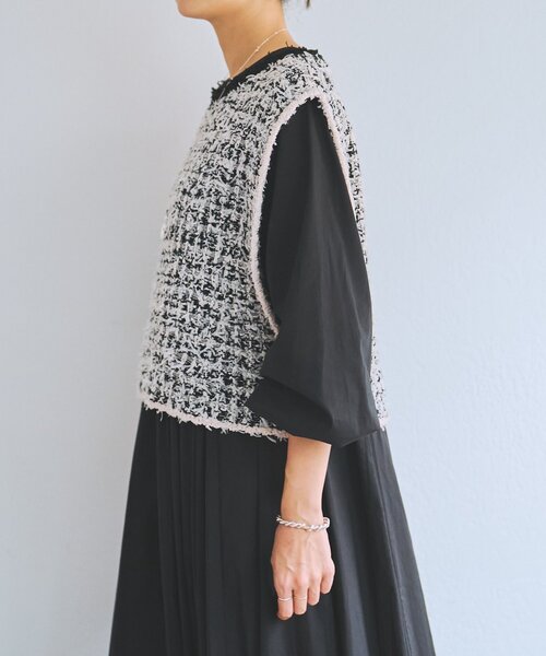 BEARDSLEY（ビアズリー） ベスト ジレ ツイードニットベスト