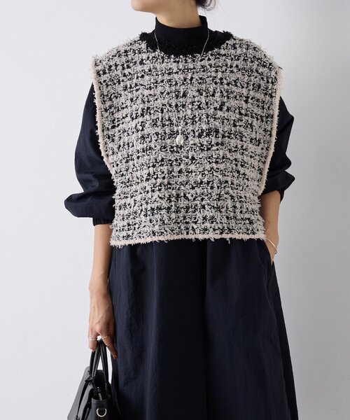 BEARDSLEY（ビアズリー） ベスト ジレ ツイードニットベスト