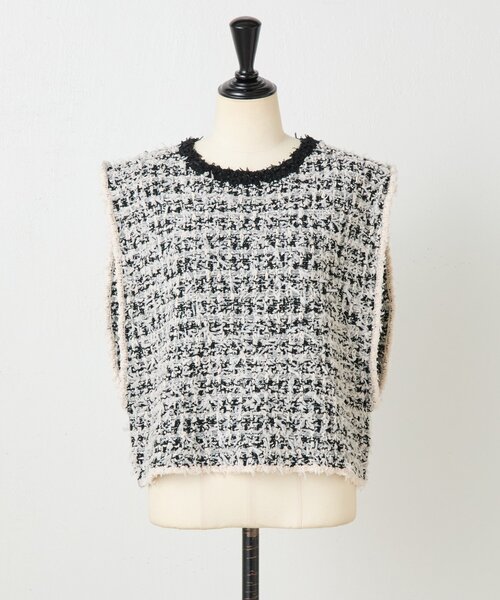 BEARDSLEY（ビアズリー） ベスト ジレ ツイードニットベスト