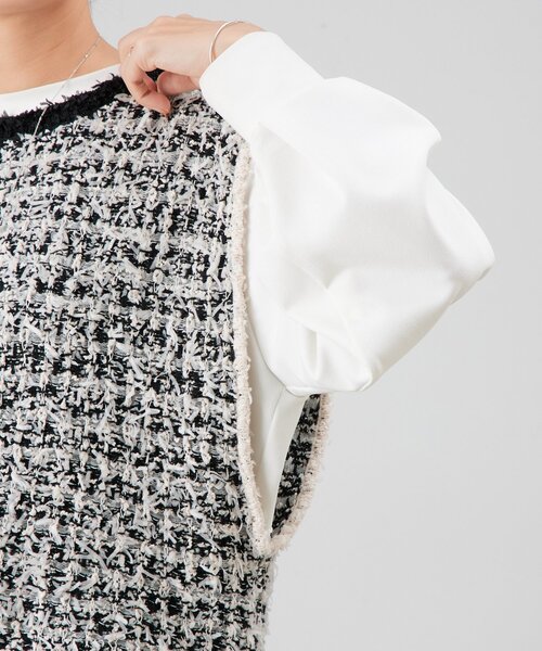 BEARDSLEY（ビアズリー） ベスト ジレ ツイードニットベスト