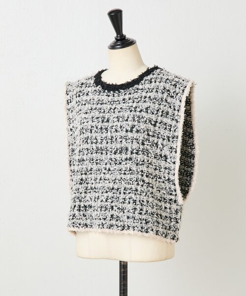 BEARDSLEY（ビアズリー） ベスト ジレ ツイードニットベスト