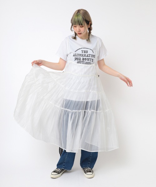 「RNA」 キャミソールワンピース MEDIUM オフホワイト レディース_画像9