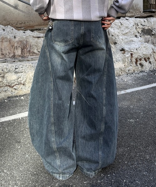 ADAMASTE ジーンズ 「ADAMASTE SELECT」curve damage denim pants