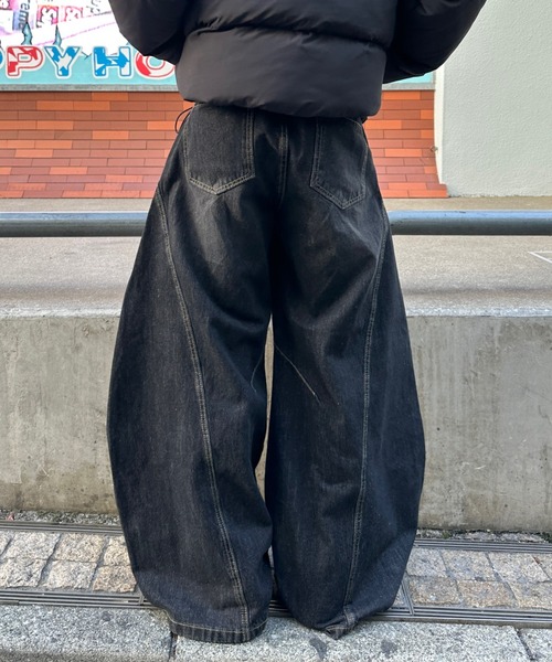 ADAMASTE ジーンズ 「ADAMASTE SELECT」curve damage denim pants