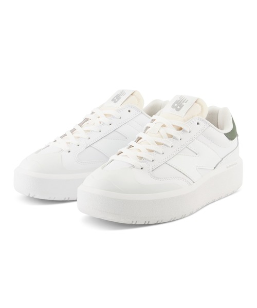 「New Balance」 ローカットスニーカー 25.0cm ホワイト×グレー レディース_画像5