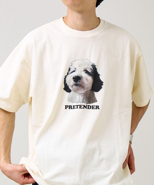 GLOSTER（グロスター） tシャツ 「あの名作をオマージュ」犬猫実写風