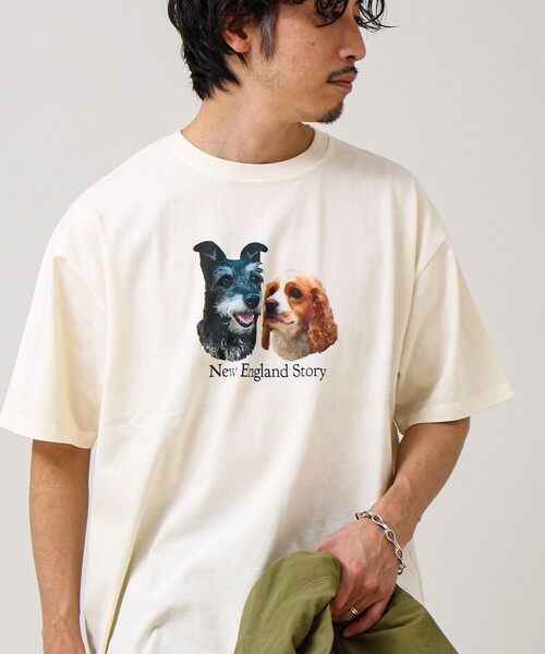 GLOSTER（グロスター） tシャツ 「あの名作をオマージュ」犬猫実写風