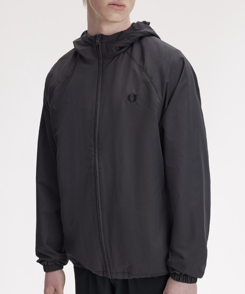 フレッドペリー　ブラック　アウター ジャケット FRED PERRY（フレッドペリー） ブルゾン アウター Hooded Shell Jacket