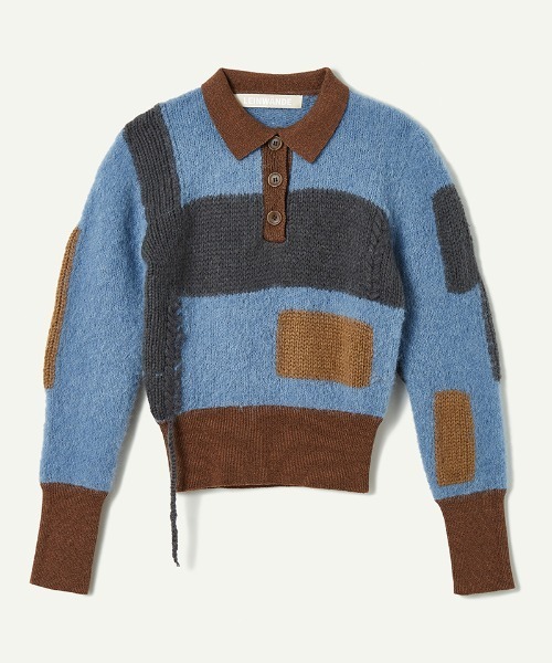 「leinwande」 長袖ニット ONE SIZE ブルー レディース_画像3