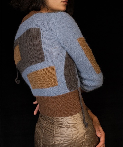 「leinwande」 長袖ニット ONE SIZE ブルー レディース_画像4