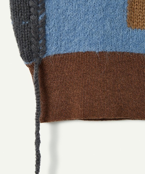 「leinwande」 長袖ニット ONE SIZE ブルー レディース_画像6